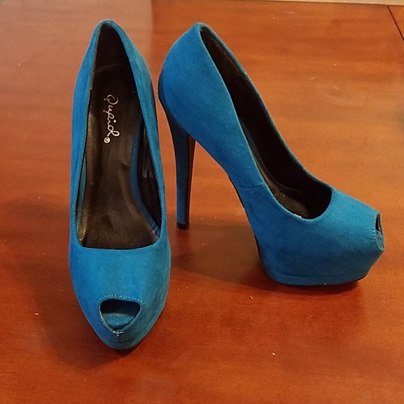 Women's High Heel Platform Pumps - Picture 1 of 1